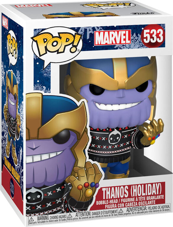Funko POP! Movies Marvel Holiday Thanos in Ugly Sweater Toys R Us