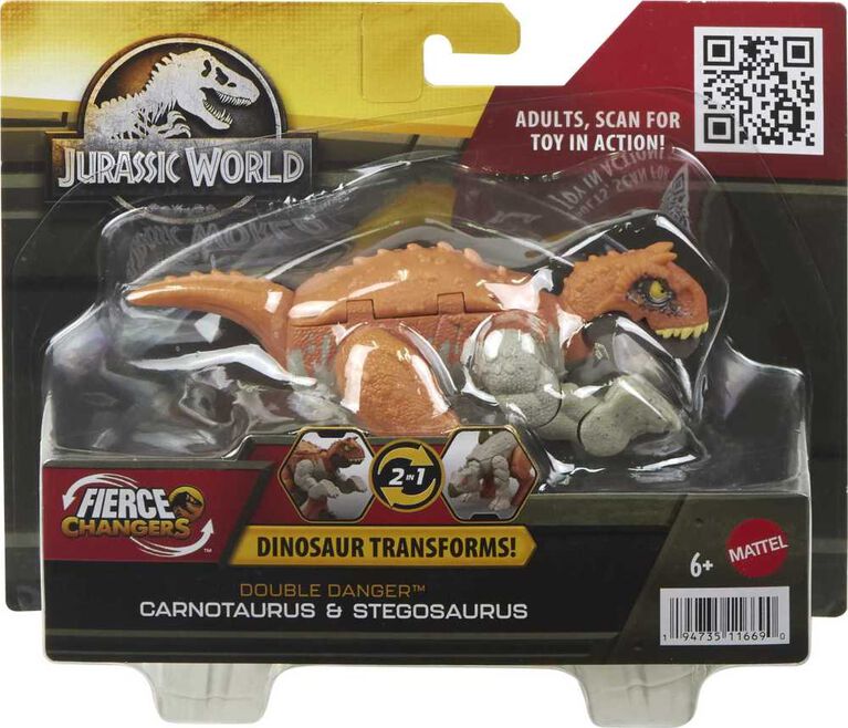 Jurassic World Dinosaur to Dinosaur Transforming Toy, Double Danger