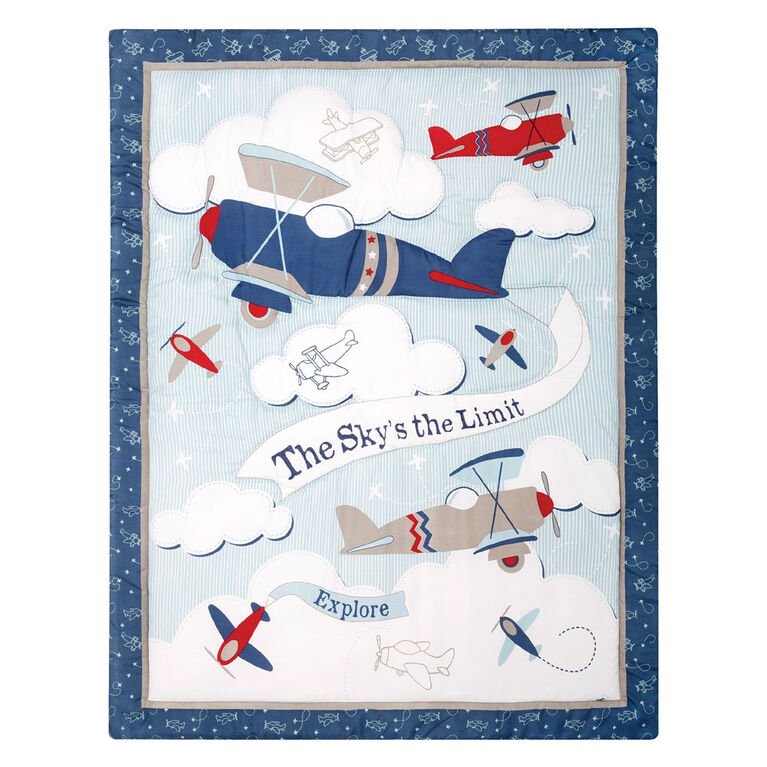 Adventure Awaits 4 Piece Crib Bedding Set