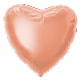 Ballon Aluminum En Forme De Coeur 18 Po - Rose Or