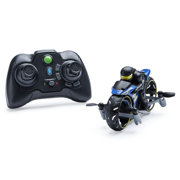 Air Hogs, Flight Rider, Moto de stunt 2-en-1 radiocommandée au sol et dans les airs.