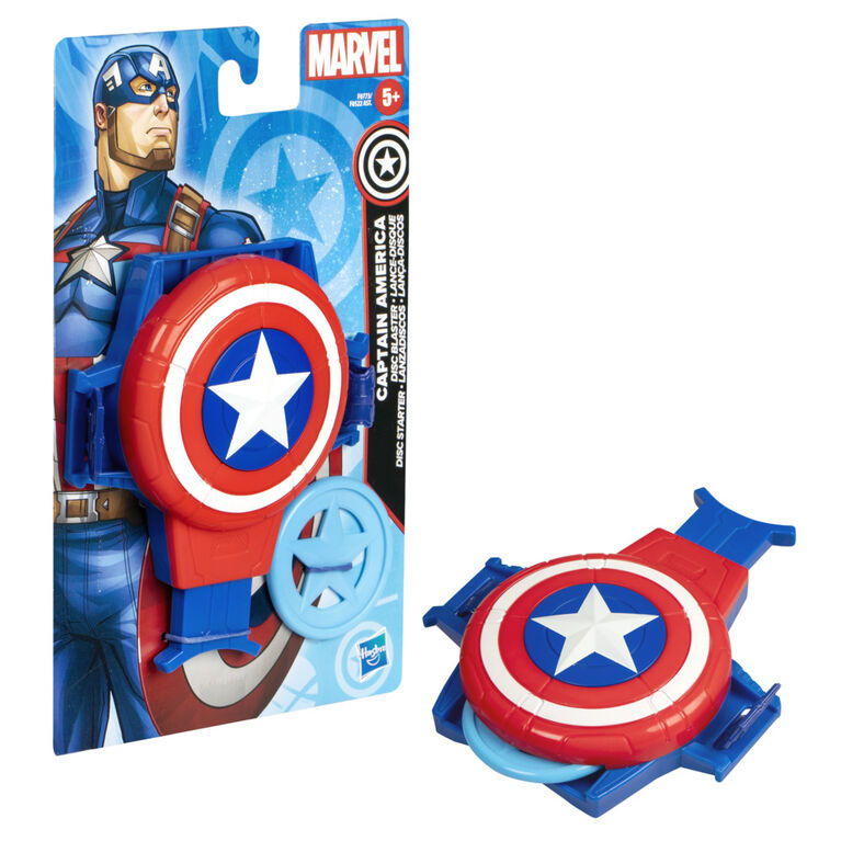 Hasbro Marvel Captain America Shield Gauntlet Disc Blaster Role-Play Toy, For Kids Ages 5 and Up