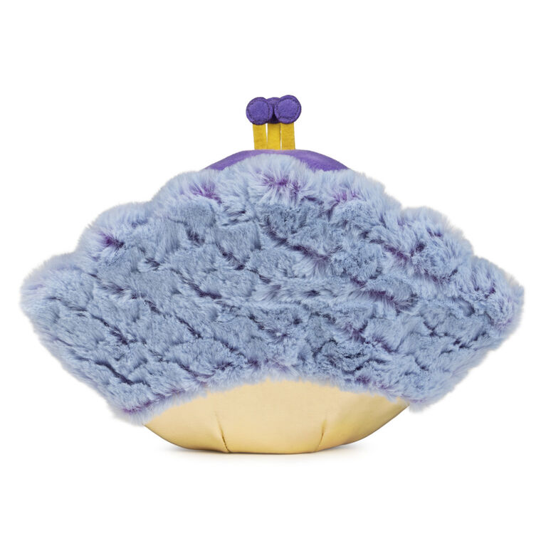 P.Lushes Designer Fashion Pets Priscilla Plume Peacock Premium Stuffed Animal, Purple/Gold, 6"