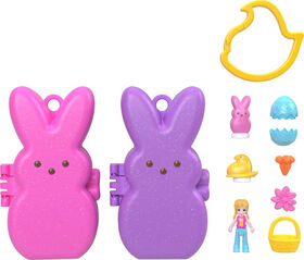 Polly Pocket Peeps, Dolls and 2 Playsets with 6 Themed Accessories Compact Travel Toy