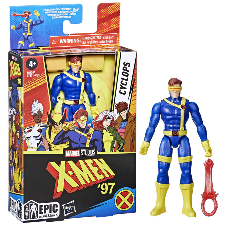 Marvel Studios X-Men Epic Hero Series, figurine articulée Cyclops de 10 cm, jouets de super-héros