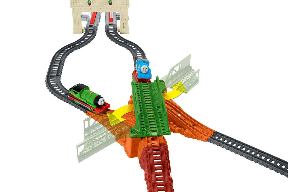 trackmaster thomas and percy's railway race set instructions