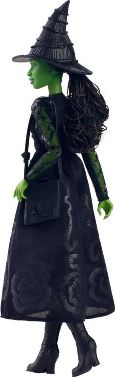 Mattel Universal Wicked Elphaba Fashion Doll & Accessories with Green Skin, Braided Black Hair, Posability & Removable Ballroom Look