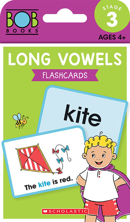 Bob Books - Long Vowels Flashcards | Phonics, Ages 4 and up, Kindergarten (Stage 3: Developing Reader) - English Edition
