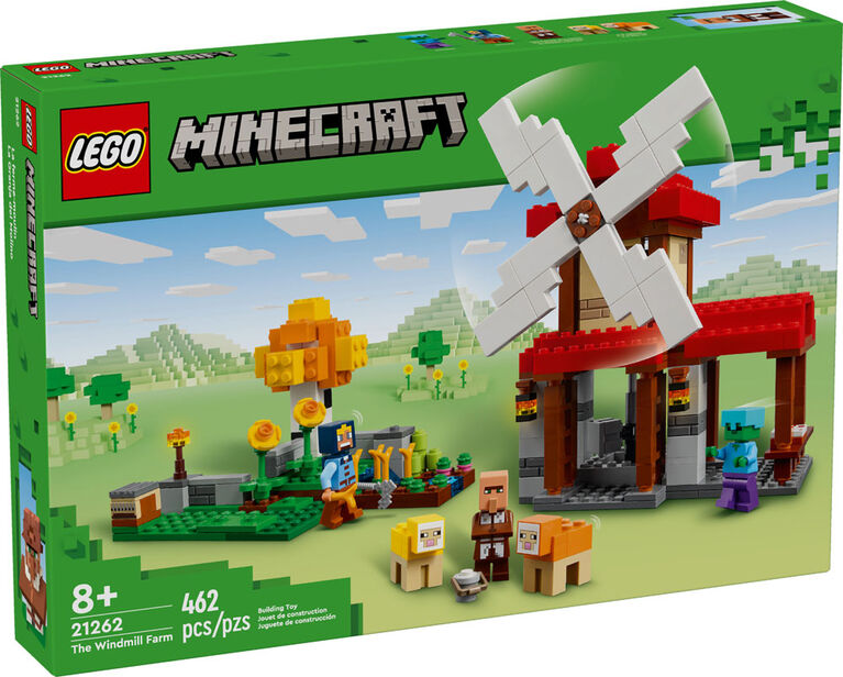 LEGO Minecraft The Windmill Farm Video-Game Set, Adventure Toy and Zombie Gift for Kids 21262