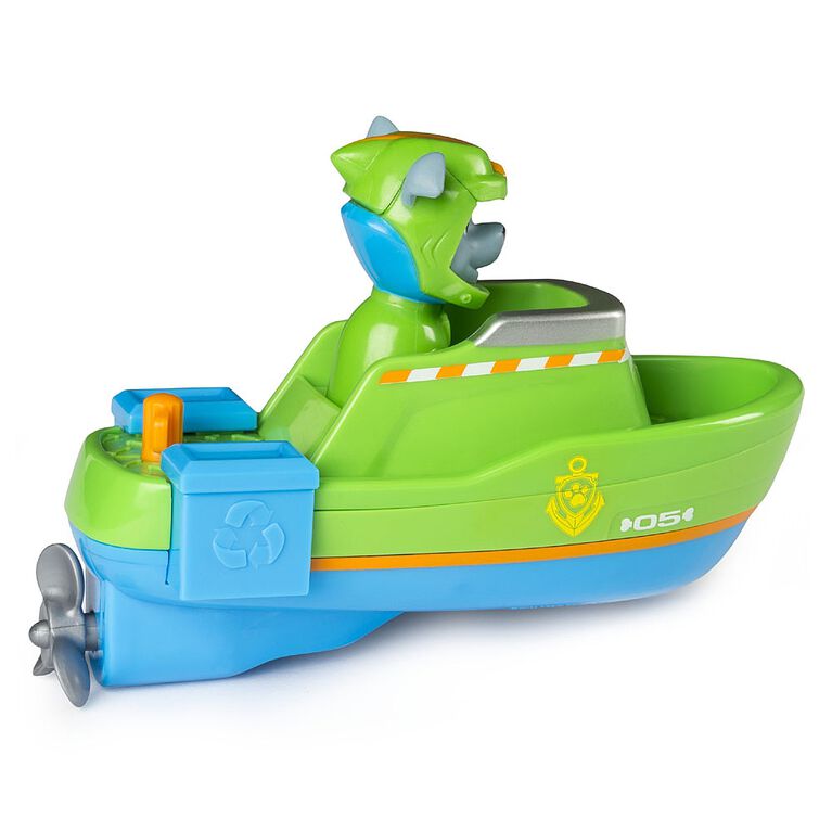 Paw Patrol - Chiot pour le bain et son bateau Sea Patrol - Rocky