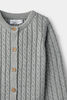 Cable Knit Cardigan Grey 3-4Y