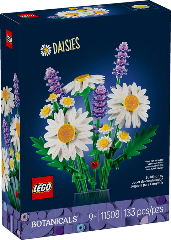 LEGO Botanicals Daisies Building Toy for Girls & Boys, Ages 9+ - Room Decor for Shelf or Desk - 11508