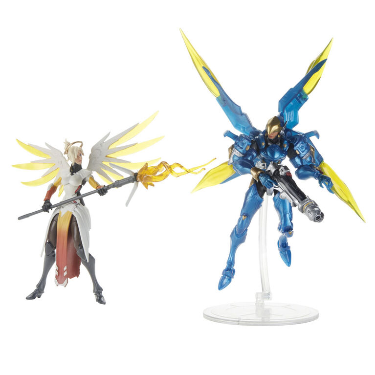 Overwatch Ultimates Series - Pack de 2 Pharah et Ange figurines.