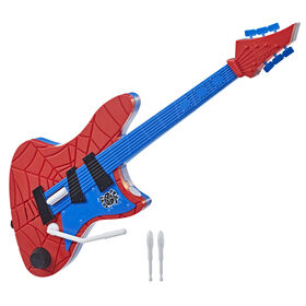 Marvel Spider-Man: Across the Spider-Verse, Guitare Spider-Punk Web Blast avec tir activé par le vibrato
