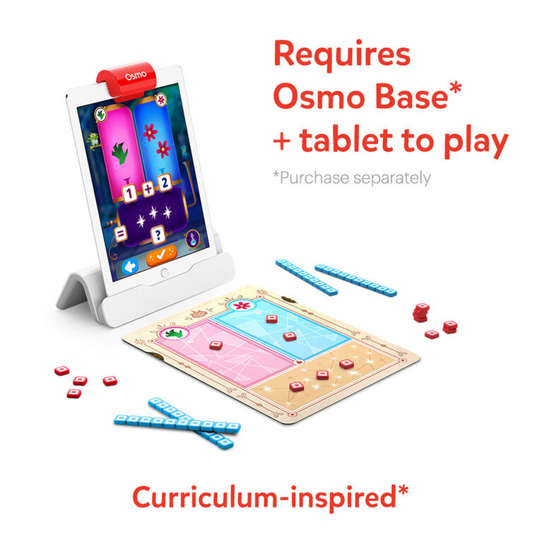 Osmo - Le magicien des maths et L'atelier magique - Niveau CP-CE1 - Addition et soustraction - Jouet STEM (Une base Osmo est nécessaire pour jouer)