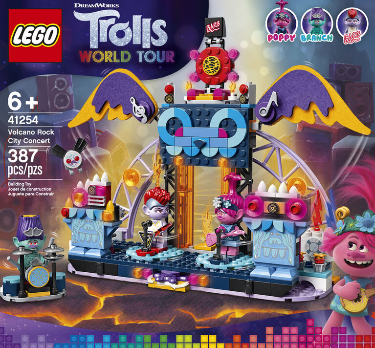 LEGO Trolls Volcano Rock City Concert 41254