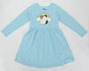 Kids Squishmallows Cam with Rainbow Long Sleeve Dress Blue Small