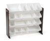 Toy Organizer with 16 Bins, Espresso