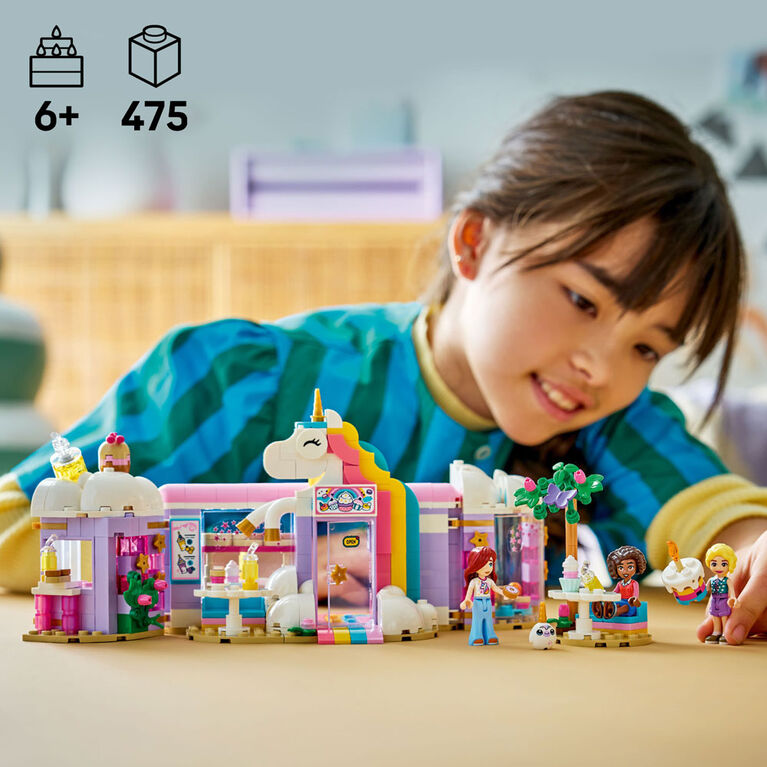 LEGO Friends Le Caf&eacute; Licorne de R&ecirc;ve - Ensemble de construction - Jouet de Simulation sur le Th&egrave;me des Licornes, avec 3 minipoup&eacute;es - 42684