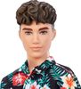 Barbie-Poupée Ken Fashionistas 184, brun, chemise hawaïenne