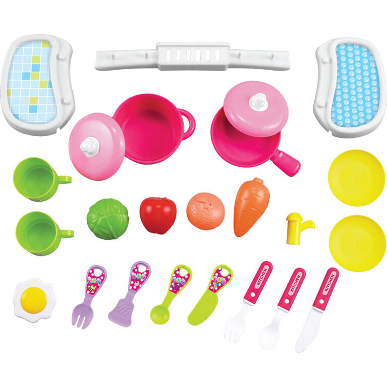 Toy Chef Children's Portable Mini Toy Kitchen Set