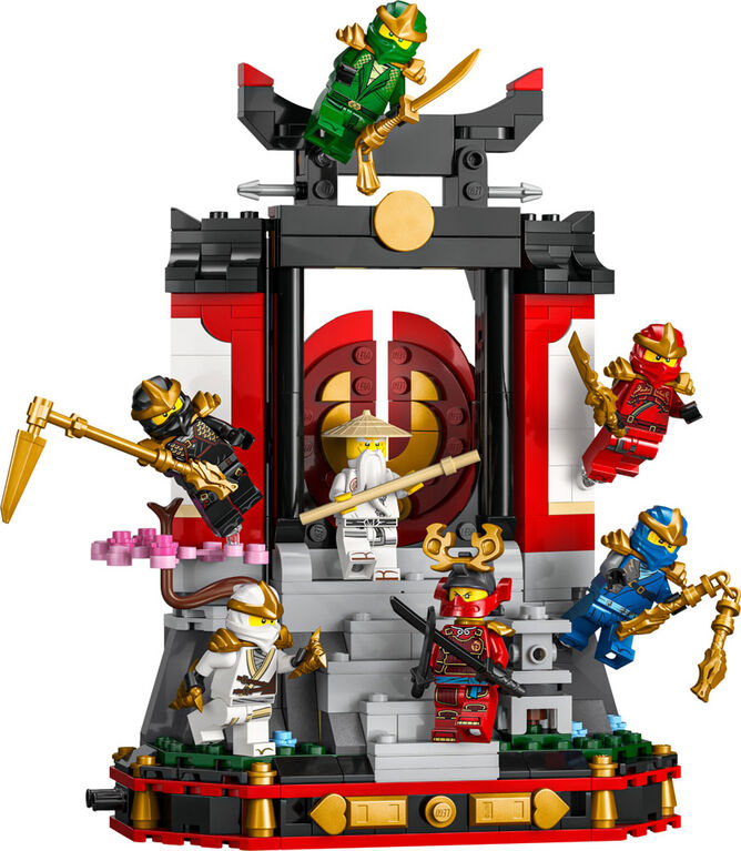 LEGO NINJAGO Le Socle d'Exposition de Personnages Ninjas - 15e Anniversaire, 8 Socles d'Exposition de Figurines 71866