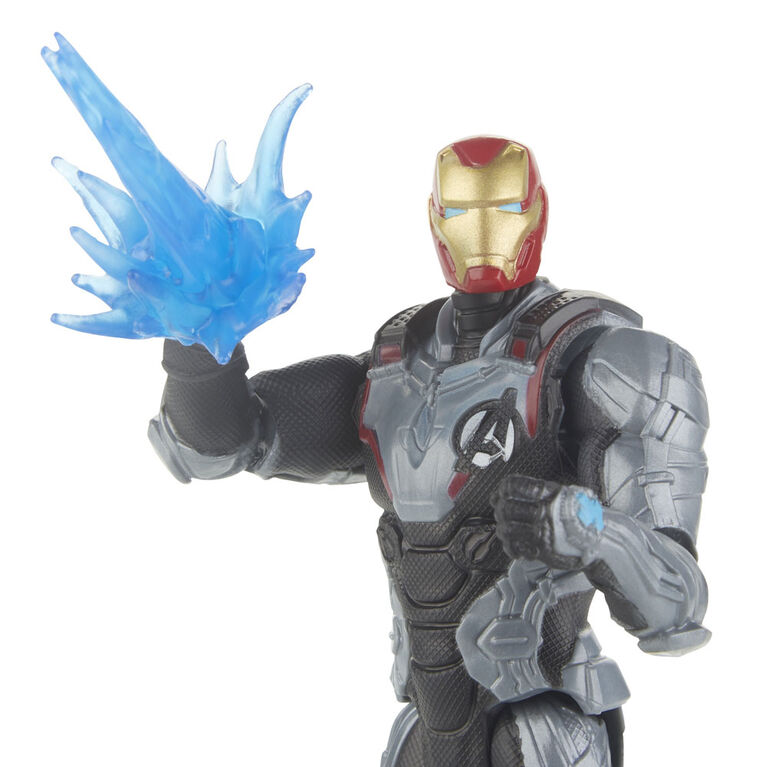 Marvel Avengers : Phase finale - Figurine Iron Man de 15 cm avec costume d'équipe.