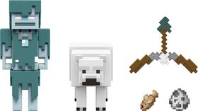 Minecraft Craft-a-Block 2-Pk Assortment Figures, Character Figures Based on the Video Game