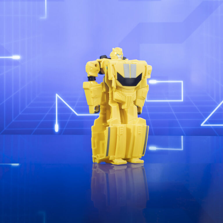 Transformers Earthspark, figurine Bumblebee Flip Changer 1 étape de 10 cm