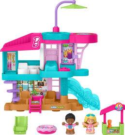 Fisher-Price-Coffret Maison de plage Barbie Little People-2figurines