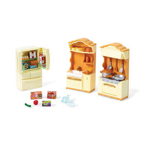 Calico Critters Kitchen Playset, Dollhouse Furniture and Accessories