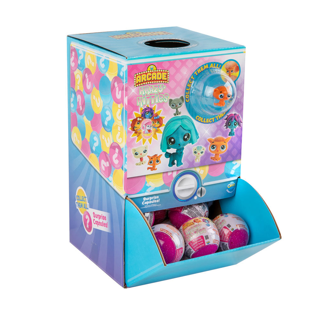 ORB Arcade Krazy Kitties - Styles and Colours May Vary
