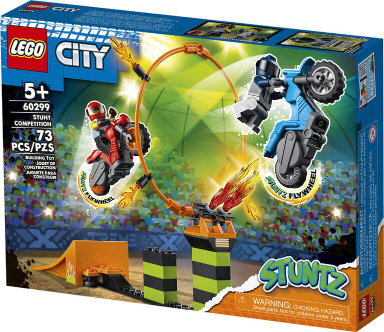 Lego City Stuntz Set Stunt-Park 60293 + Power-Stuntbike 60297 Kit d'action  pour enfants à partir de 5 ans
