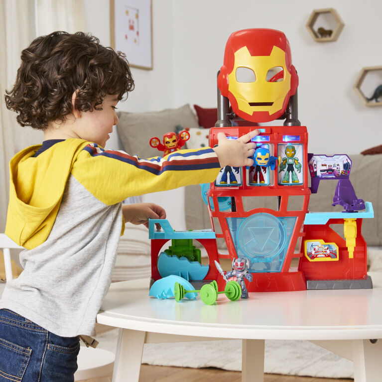 Marvel Iron Man and his Awesome Friends QG d'Iron Man, coffret électronique pour filles et garçons