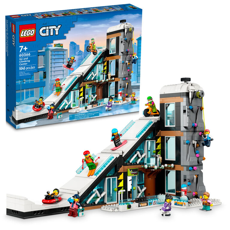 LEGO City Ski and Climbing Center 60366 Building Toy Set (1,054 Pieces)