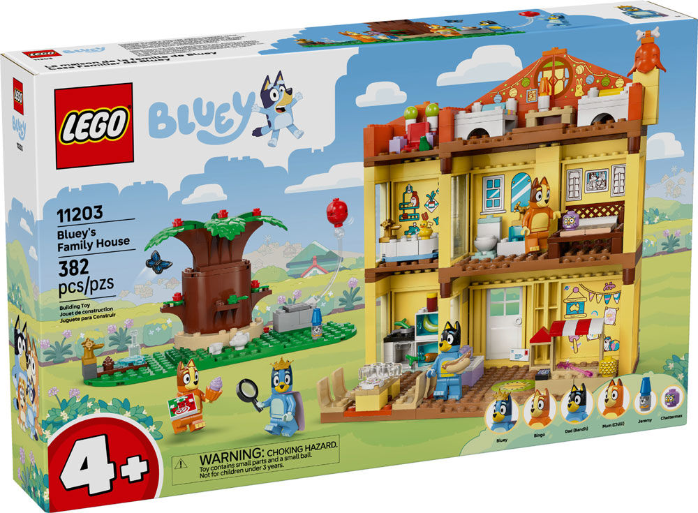 LEGO Bluey: Bluey's Family House - Toddler Toy for Boys, and Girls Ages 4+ - 11203