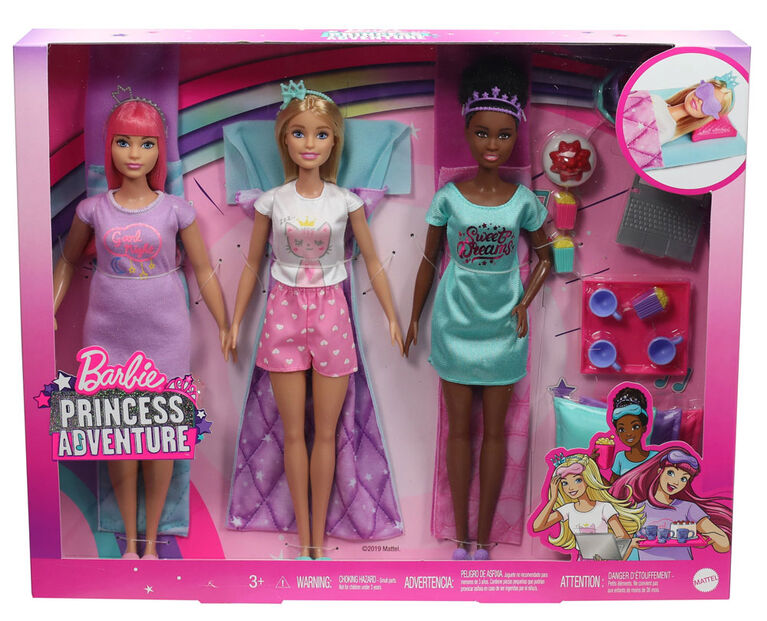 Barbie Vêtements et Accessoires, Poupées, chaussures, sacs à main - Poupées  Pyjama party 