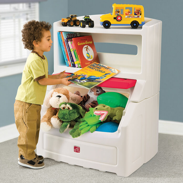 Step2 Lift and Hide Bookcase Storage Chest - Red