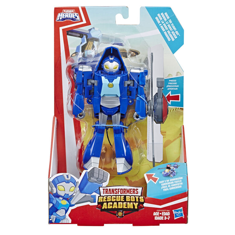 Robot jouet convertible Playskool Heroes Transformers Rescue Bots Academy - Figurine de 15 cm articulée de Whirl