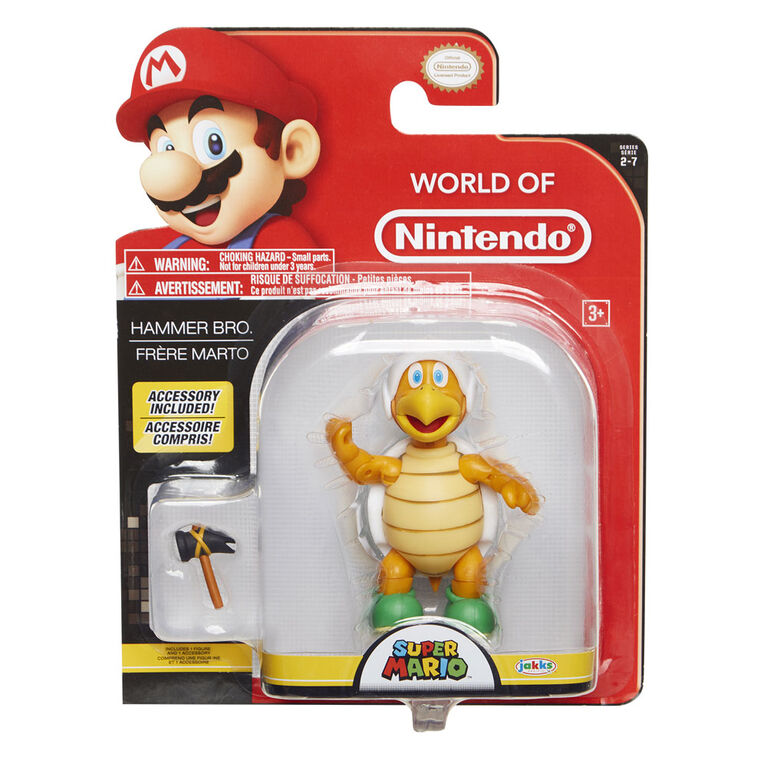 World of Nintendo 4" Figures Hammer Bros. with Hammer