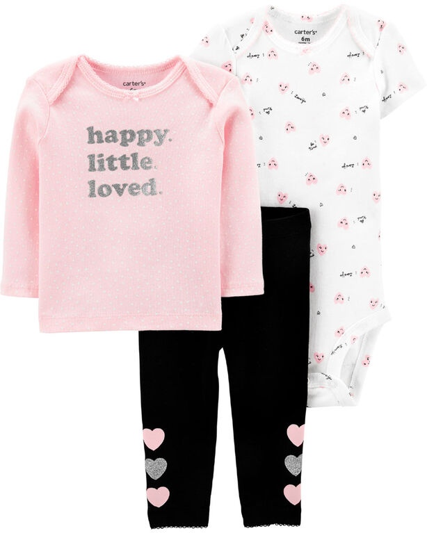 Carter's 3-Piece Heart Little Character Set - Pink, Newborn