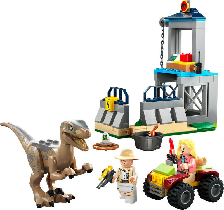 LEGO Jurassic Park Velociraptor Escape 76957 Building Toy Set (137 Pieces)