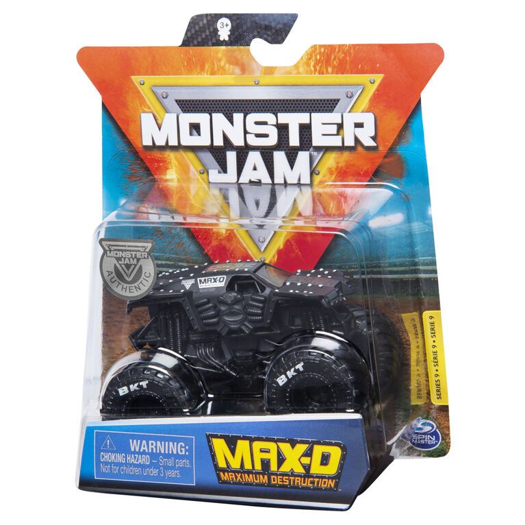 Monster Jam, Official Max D Monster Truck, Die-Cast Vehicle, World Finals Series, 1:64 Scale