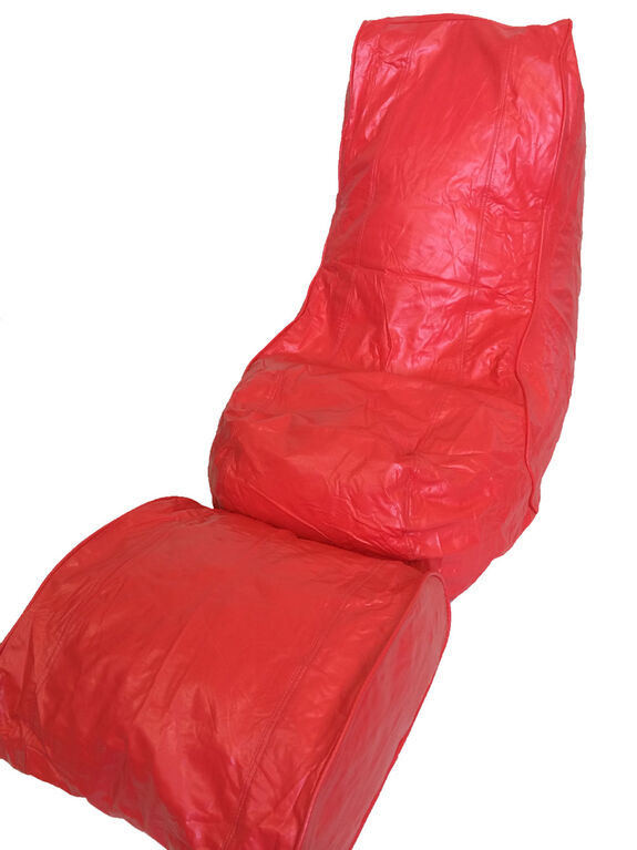 Vinyl Bean Bag Lounger w/Footrest Red Toys R Us Canada