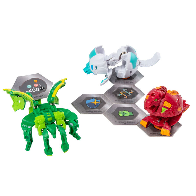 Bakugan Starter Pack 3-Pack, Ventus Garganoid, Collectible Transforming Creatures