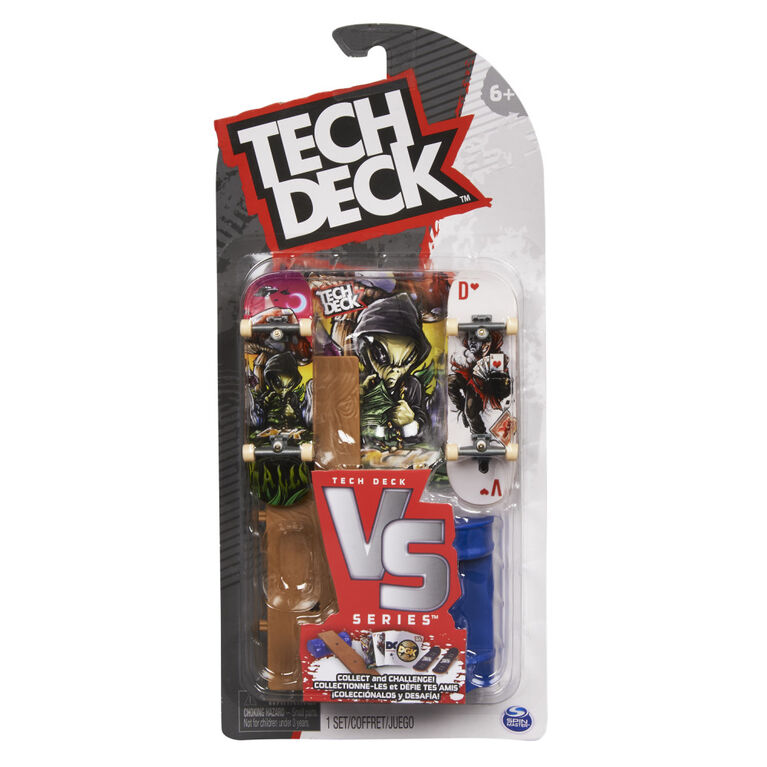 Tech Deck, DGK Skateboards Versus Series, Collectible Fingerboard 2-Pack and Obstacle Set