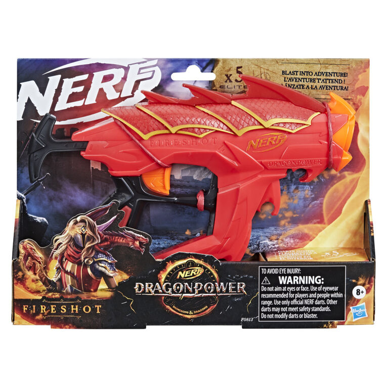 Nerf DragonPower, blaster à fléchettes Fireshot, inspiré de Dungeon and Dragons - Notre exclusivité