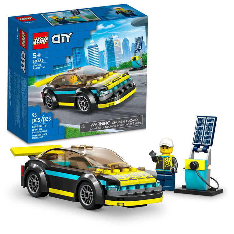 LEGO City Electric Sports Car 60383 Building Toy Set (95 Pieces)