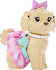 Barbie Twinning Looks Fashion Doll with Pet Dog, Matching Pink Clothes & Accessories, Blonde