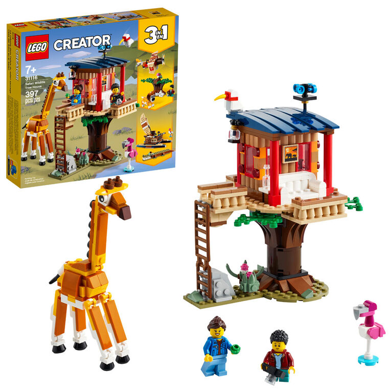 LEGO Creator La cabane dans l'arbre du safari sauvage 31116 (397 pièces)